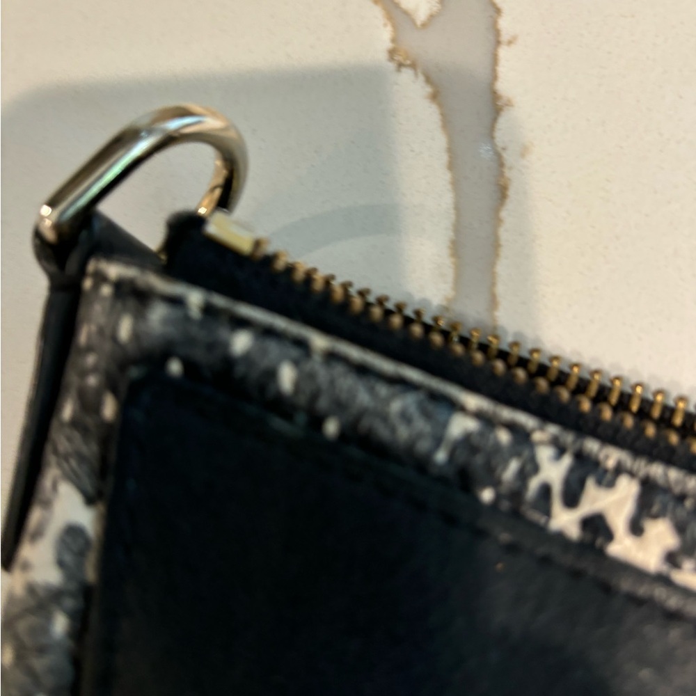 Coach Black And White Python Embossed Satchel. - image 8